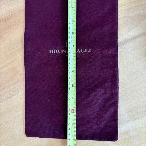 Bruno Magli Shoe Dustbag 7X14 Dark Burgundy Drawstring - Picture 4 of 5